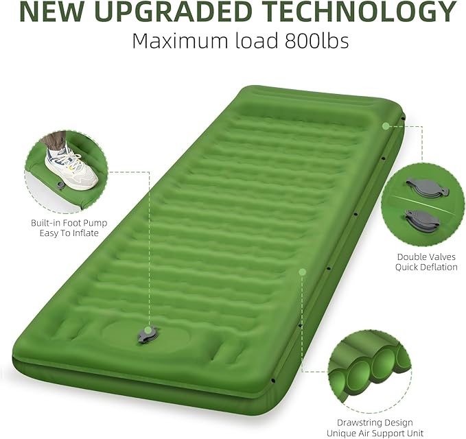WildsHavens Deluxe Inflatable Sleeping Pad