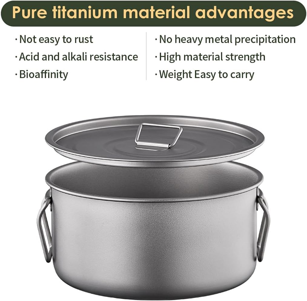 WildsHavens Titanium Camp Cookware Set