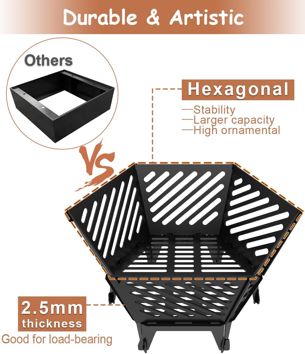 WildsHavens Portable Fire Pit