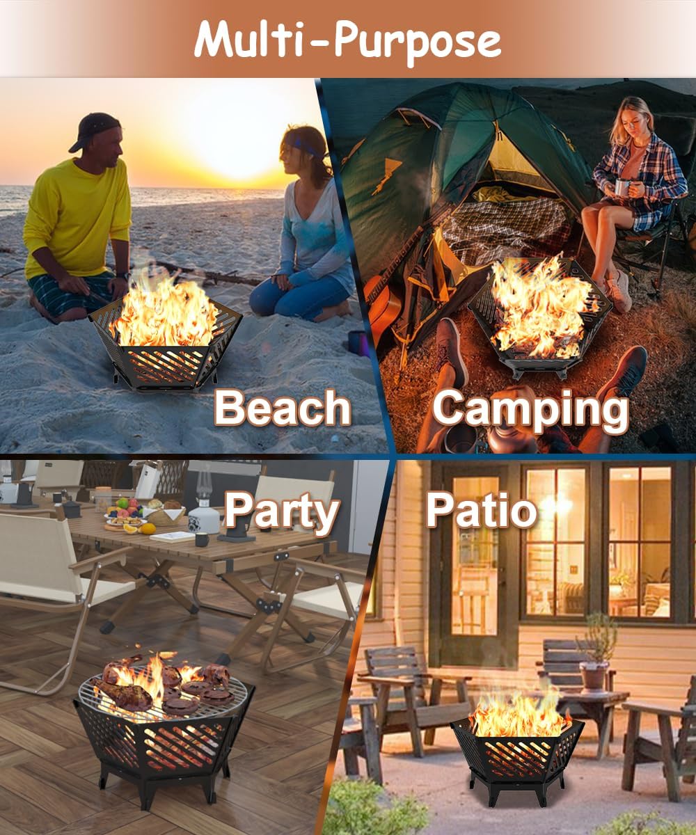 WildsHavens Portable Fire Pit