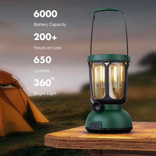 WildsHavens Solar-Powered Camping Lantern