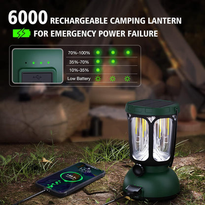 WildsHavens Solar-Powered Camping Lantern