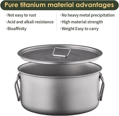 WildsHavens Titanium Camp Cookware Set