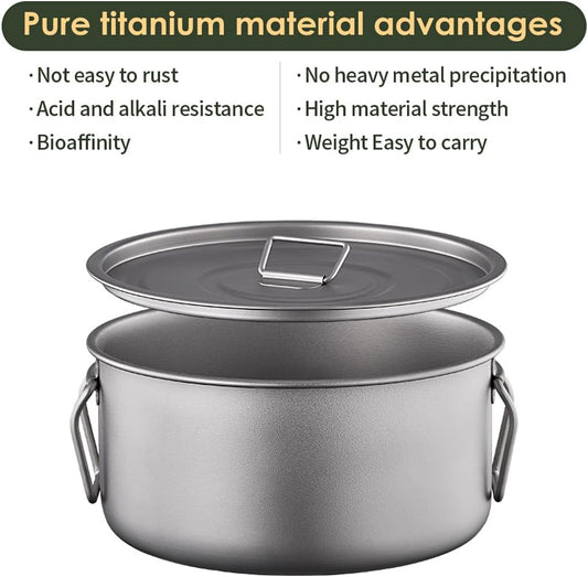 WildsHavens Titanium Camp Cookware Set