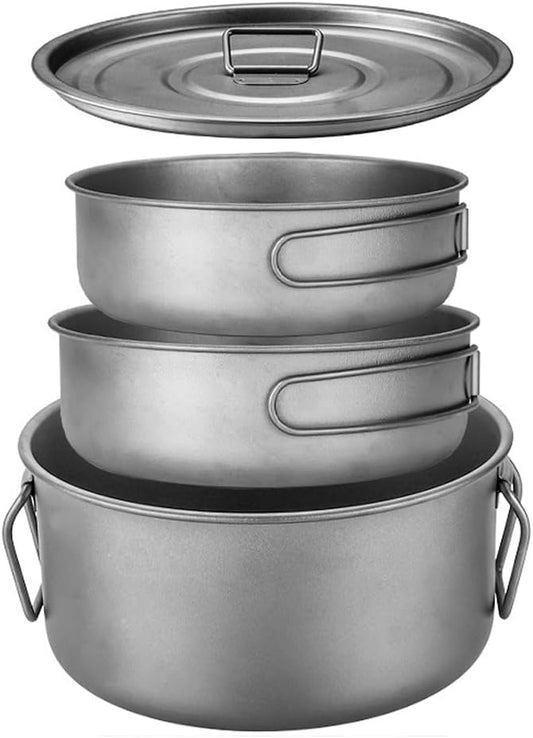 WildsHavens Titanium Camp Cookware Set