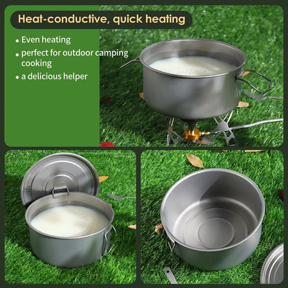 WildsHavens Titanium Camp Cookware Set