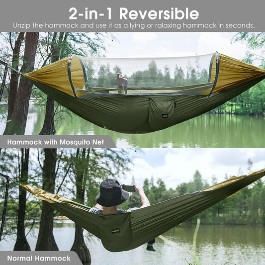 WildsHavens Premium Hammock with Mosquito Net